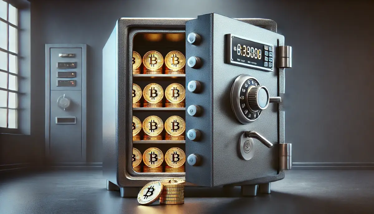 Safe with Bitcoin coins