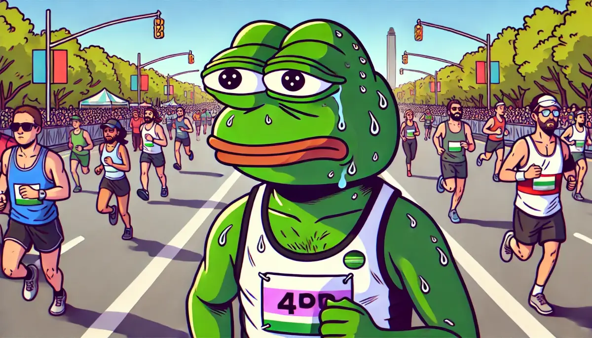 Pepe frog being tired