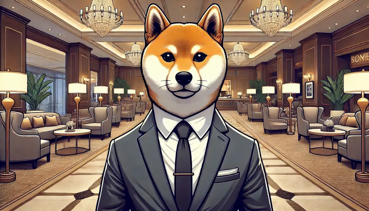 Shiba Inu SHIB dog in a suit