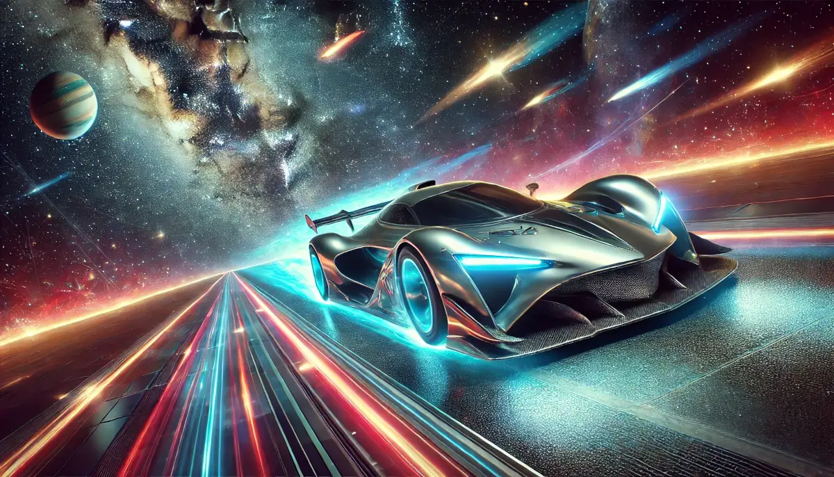 Starknet success showcased as a car racing in space