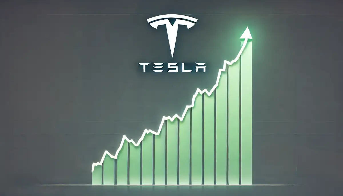 Tesla stock going up