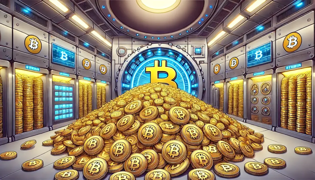 Picture showing stash of Bitcoins