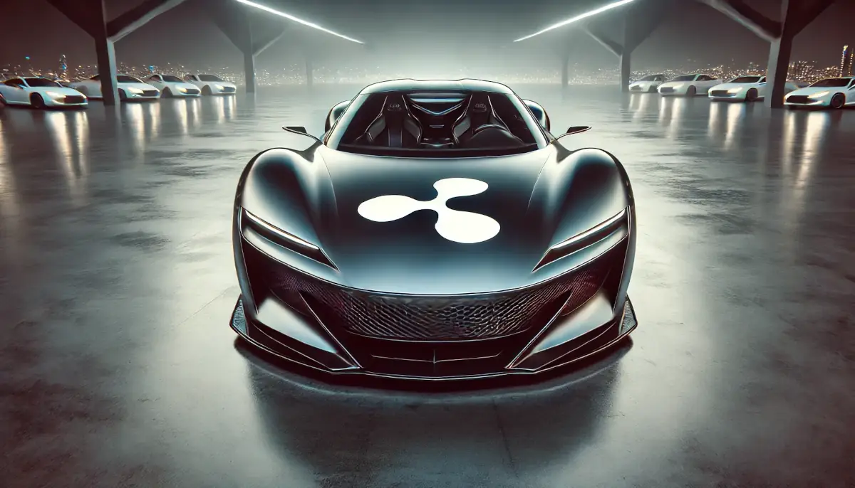 Expensive car with XRP logo