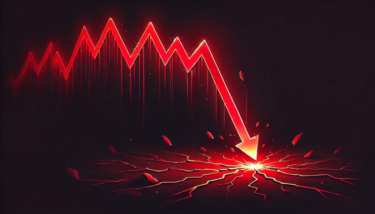 Picture showing chart crashing, just like Libra token crashed