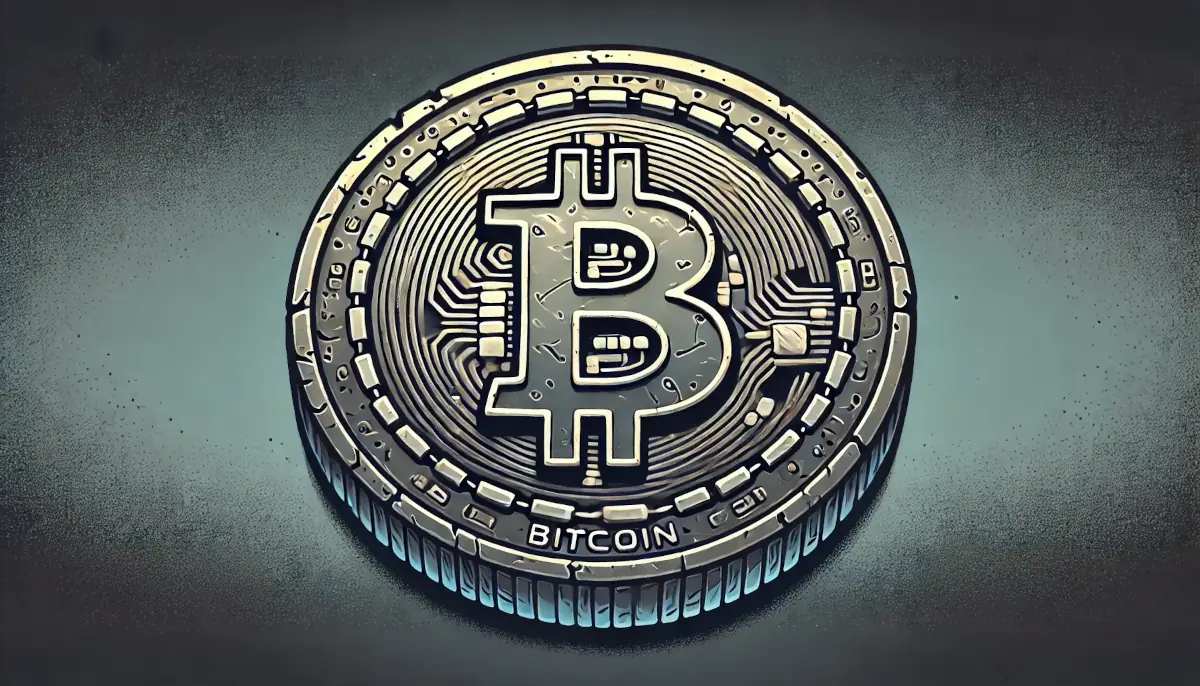 Picture showing bitcoin coin