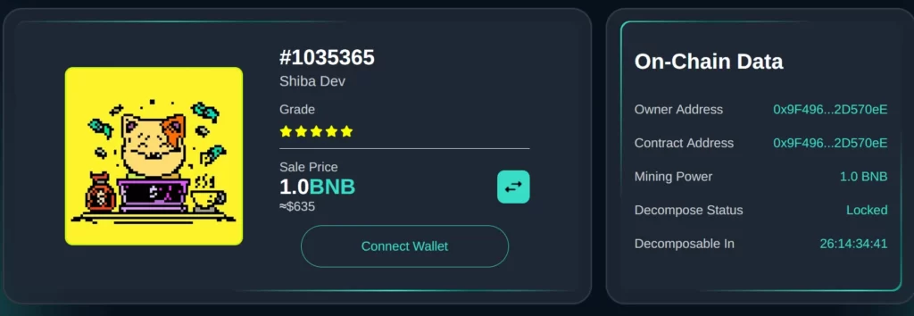 Picture showing NFT Marketplace offer on BlockBoost webpage