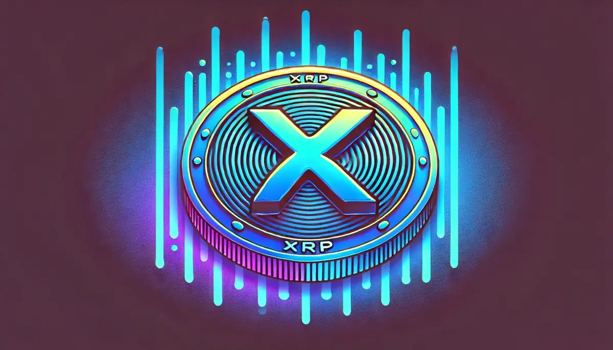 Picture showing XRP coin in vibrant colors