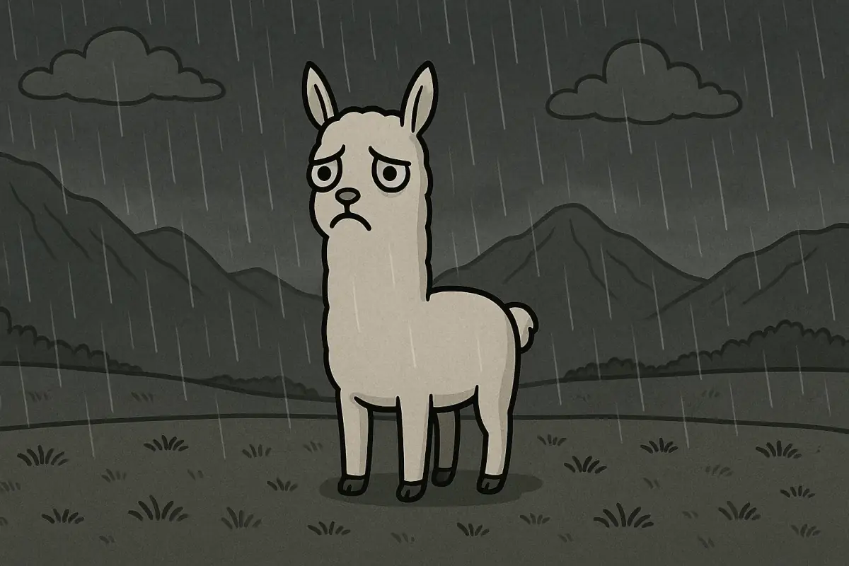 Picture showing sad Alpaca, symbolizing the end of Alpaca Finance