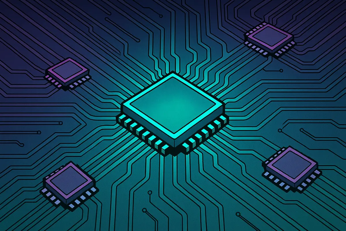 Picture showing chips symbolizing AMM structure