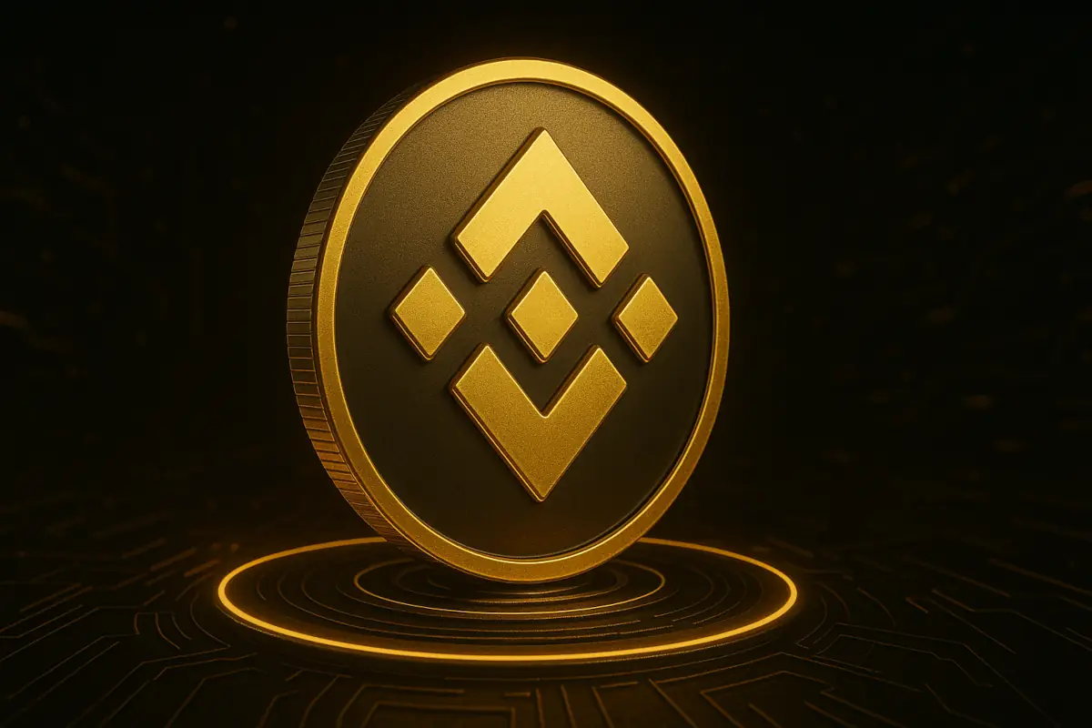 Picture showing BNB coin