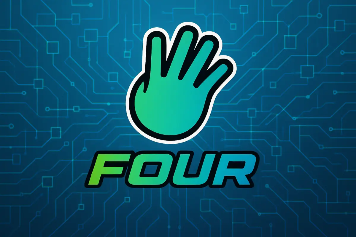 Picture showing Four.meme logo