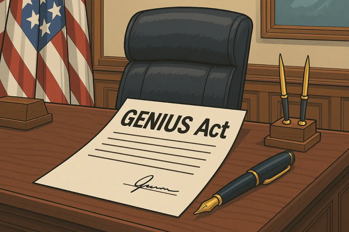 Picture showing GENIUS Act