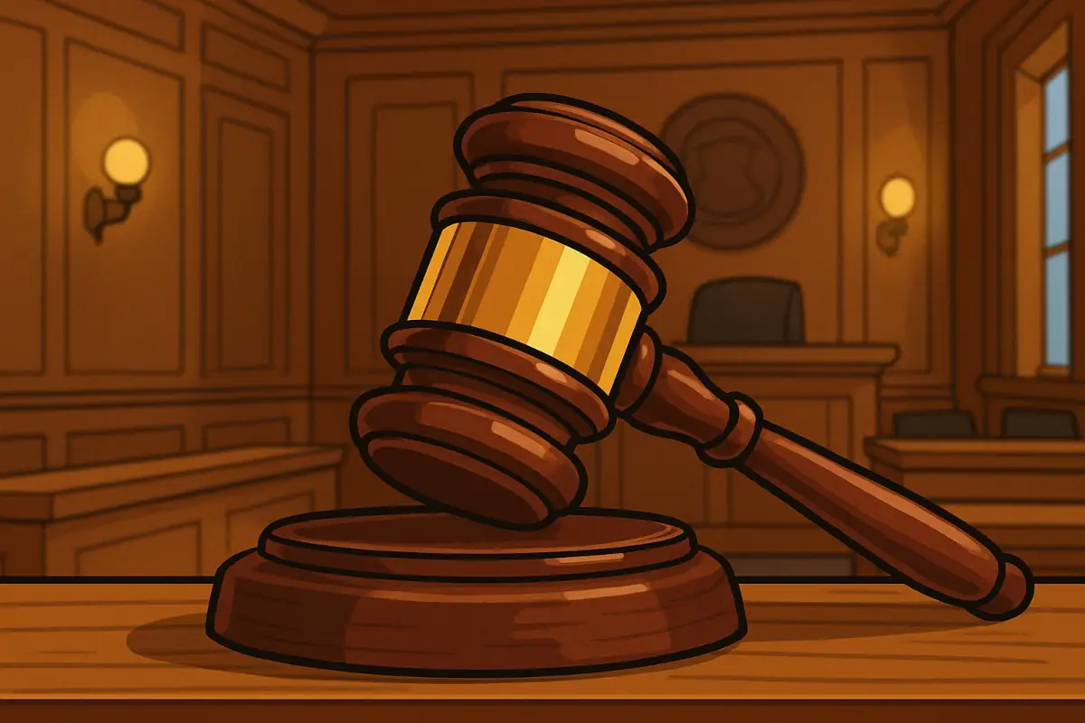 Chart showing court room, symbolizing MOVE lawsuit