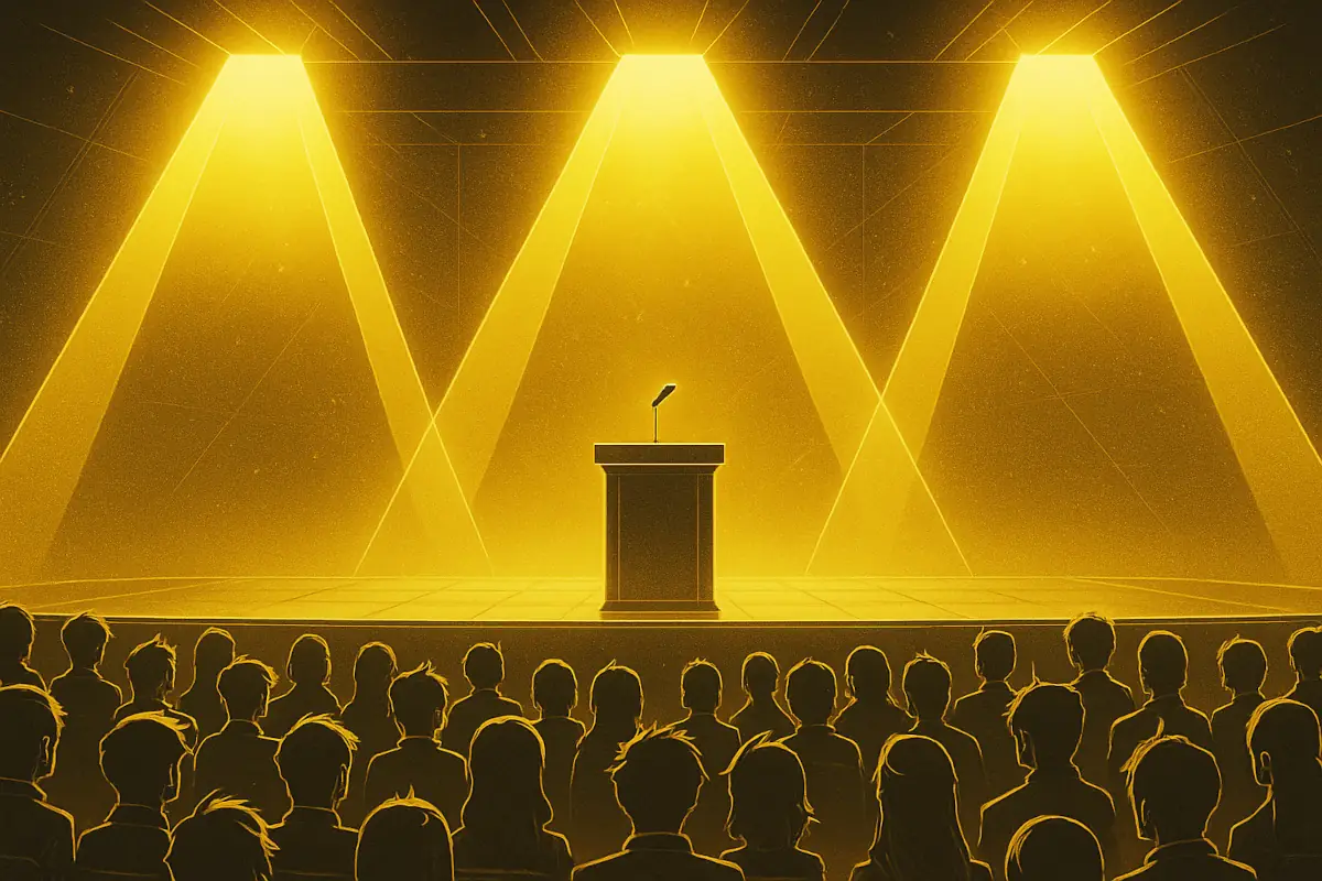 Picture showing stage with Movement (MOVE) colors