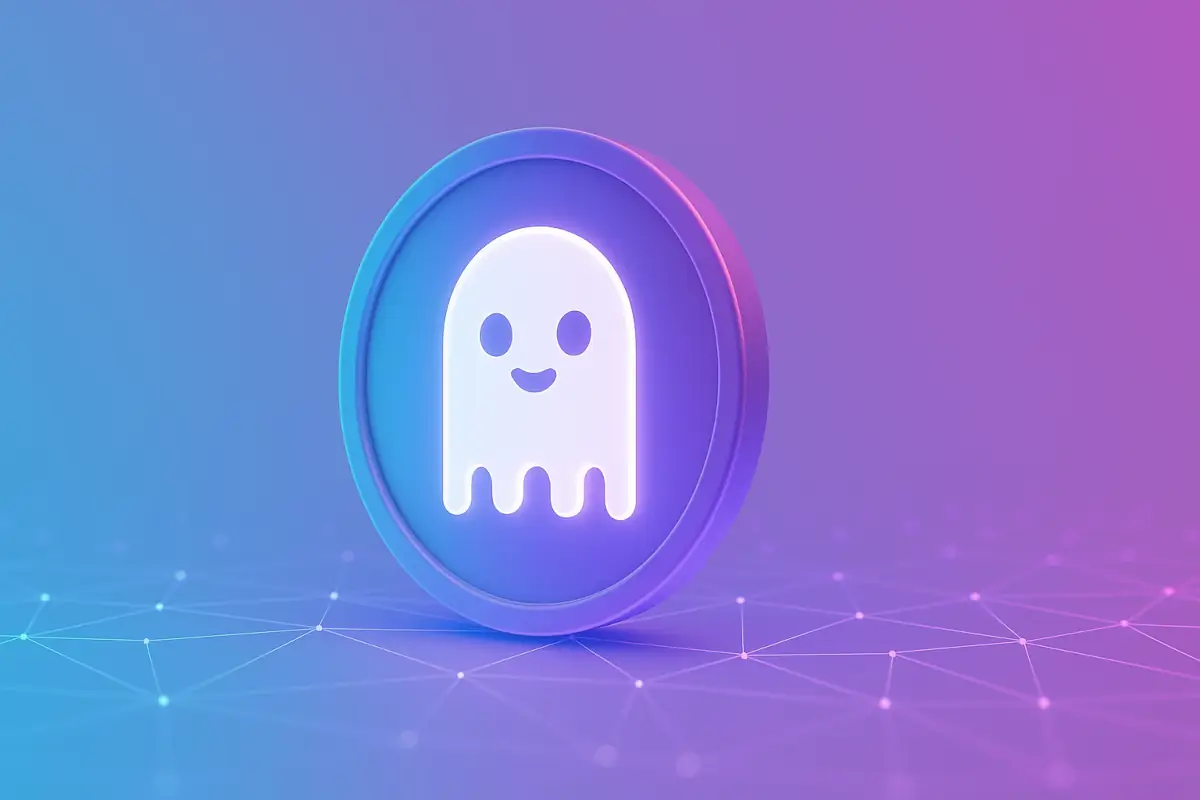 Picture showing AAVE coin