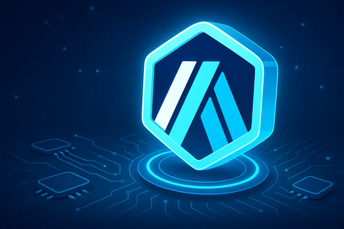 Picture showing 3D arbitrum logo