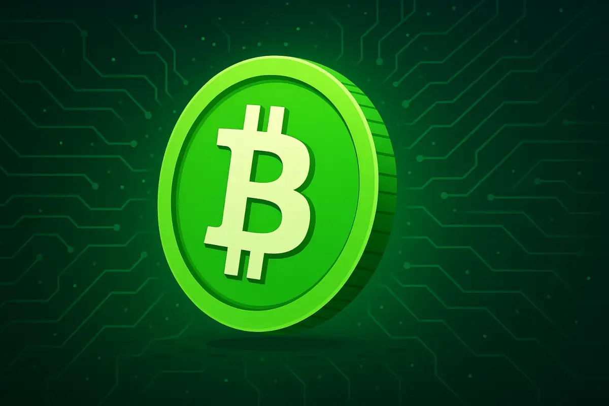 Picture showing Bitcoin Cash (BCH) coin