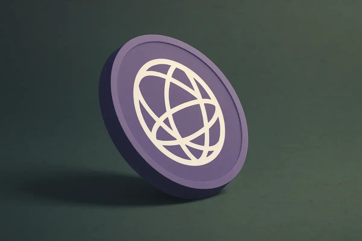 Picture showing blank Celestia (TIA) coin