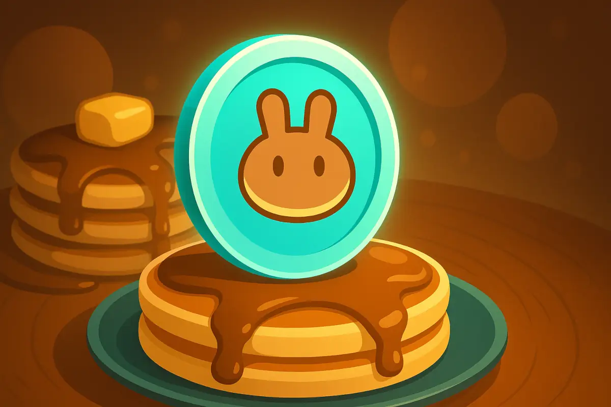 Picture showing PancakeSwap (CAKE) coin