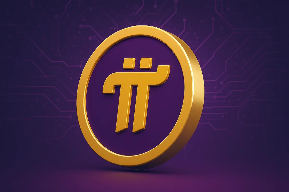 Picture showing Pi Network coin