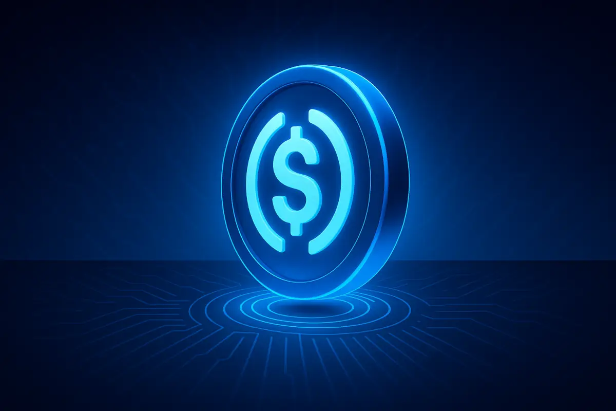 Picture showing Circle's USDC coin