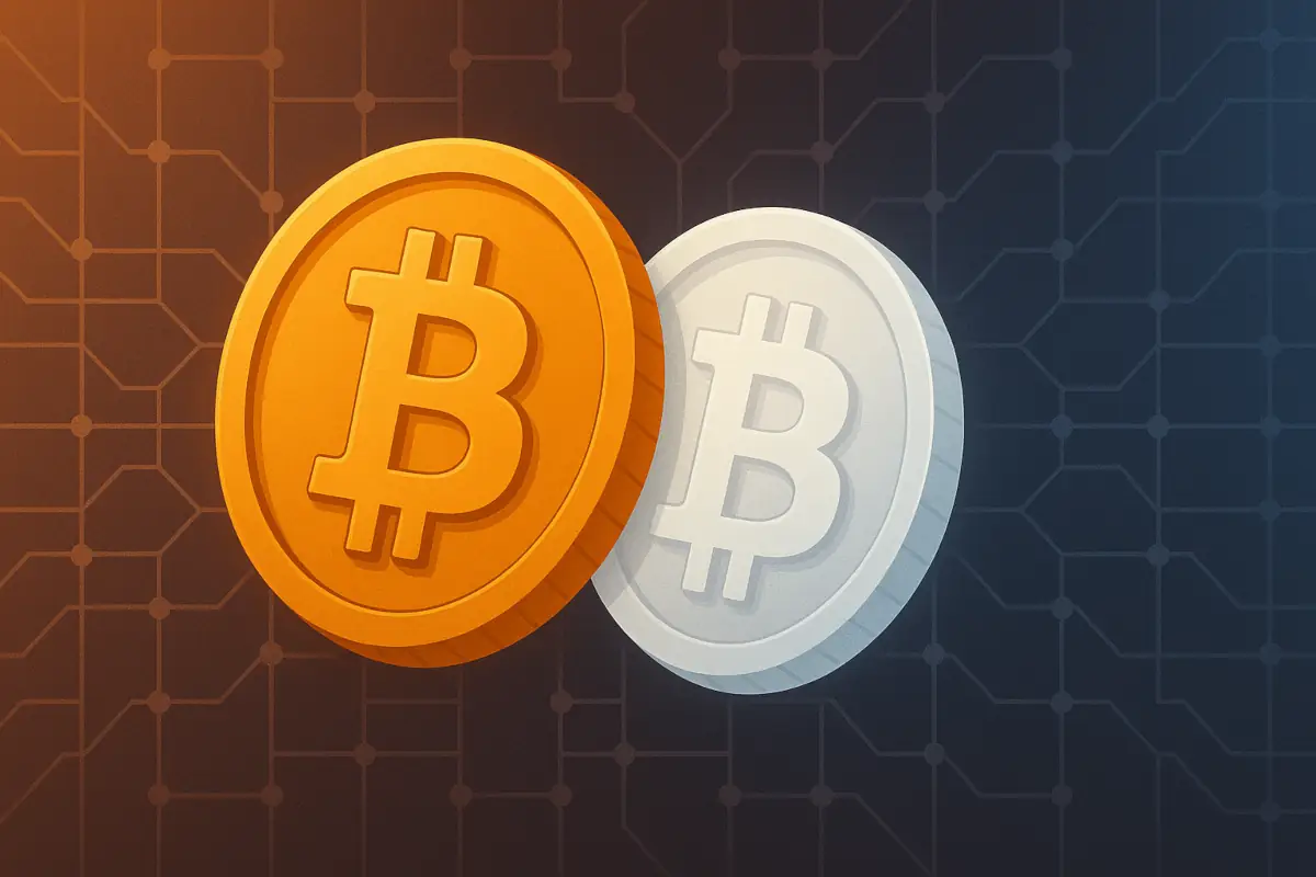 Picture showing Bitcoin and Wrapped Bitcoin